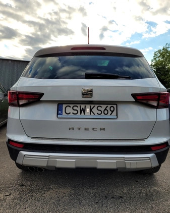 Seat Ateca cena 84000 przebieg: 98000, rok produkcji 2017 z Świecie małe 79